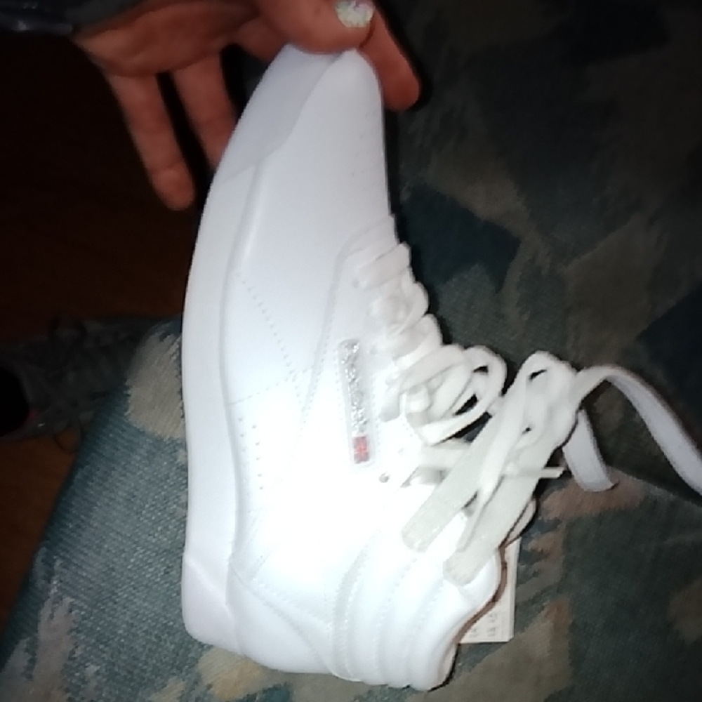 Brand New Never Warn 7.5 Reebok Classic White High-Tops With tags!!